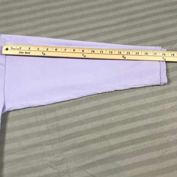 Eileen Fisher Shirt Womens Large Lavender Long Sleeve Stretch Crewneck Boxy Top - Picture 7 of 8